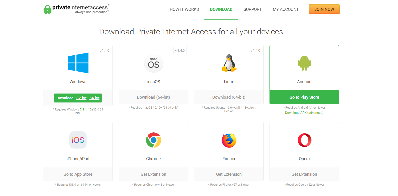 Özel İnternet Erişim Uygulamasını İndirin